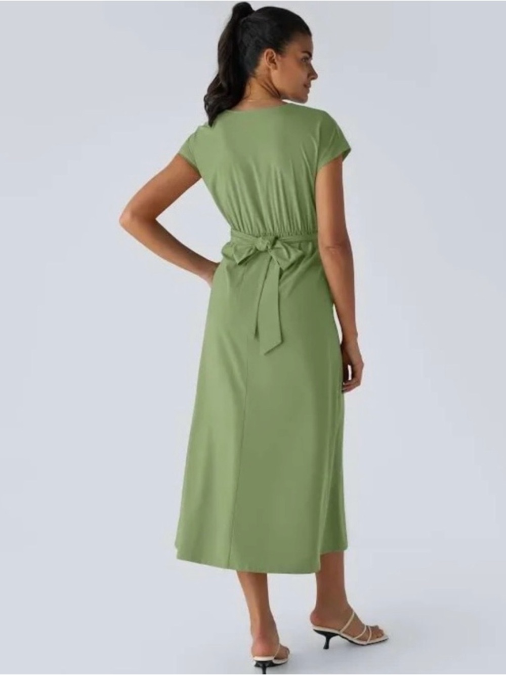 HALARA Sage Green Maxi Dress - Picture 2 of 4